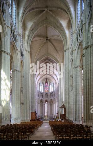 Cattedrale Saint-Etienne im Stil der Gotik, Meaux, dipartimento Senna e Marna, regione Ile-de-France, Frankreich *** Cattedrale Saint Etienne in stile gotico, Meaux, dipartimento Senna e Marna, regione Ile de France, Francia Foto Stock