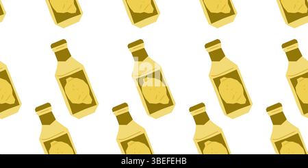 Design senza cuciture per flaconi di limone Illustrazione Vettoriale