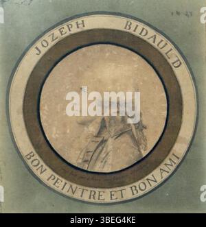Questo ritratto di Joseph Bidauld, disegnato da Guillaume Guillon-Lethière alla fine del XVIII secolo, cattura il profilo del famoso artista francese. Il disegno utilizza il gesso nero ed è una testimonianza della stretta relazione tra i due artisti. Foto Stock