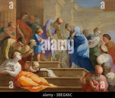 Il *la Présentation de la Vierge au Temple* di Lubin Baugin si trova nel Musée Granet di Aix-en-Provence, raffigurante la presentazione della Vergine Maria al tempio. Foto Stock