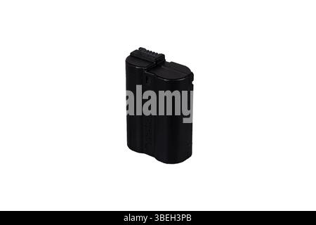 Batteria della fotocamera Nikon Z su sfondo trasparente Foto Stock