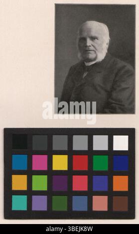Questa riproduzione di una fotografia in bianco e nero tra il 1895 e il 1915 mostra un ritratto di Paul Eusinger. L'immagine è una riproduzione di una fotografia vintage. Foto Stock