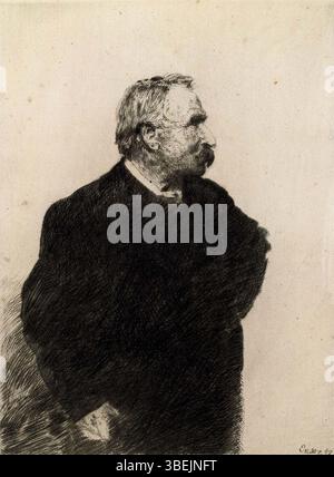 Ernest Rousseau, (James Ensor, 1887); collezione: Museum voor Schone Kunsten Gent Foto Stock