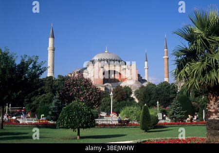 Turchia, Istanbul, grande Moschea di Santa Sofia (Ayasofya). Foto Stock