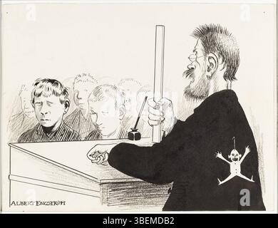 In "Elementary School Teacher in Askersund" (1901), Albert Engström cattura l'autorità silenziosa e la dedizione di un insegnante di scuola. Il ritratto è un riflesso dell'educazione svedese e del rispetto per gli insegnanti all'inizio del XX secolo. Foto Stock