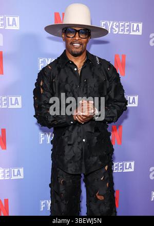 WEST HOLLYWOOD, LOS ANGELES, CALIFORNIA, USA - MAGGIO 29: L'attore, comico e cantante americano Jamie Foxx arriva a Netflix Is A Joke presenta: FYSEE LA Comedy Night ATAS (Academy of Television Arts and Sciences) Emmy FYC (for Your Consideration) evento tenuto al Comedy Store il 29 maggio 2025 a West Hollywood, Los Angeles, California, Stati Uniti. (Foto di Xavier Collin/Image Press Agency) Foto Stock