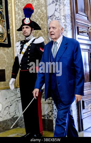 Roma, Italia. 30 maggio 2025. Paolo Savona, CONSOB, in occasione della relazione annuale sul 2024 della Banca d'Italia, considerazioni finali del Governatore. Roma, Venerdì 30 maggio 2025 (foto Mauro Scrobogna/LaPresse) Paolo Savona CONSOB, in occasione della relazione annuale 2024 della Banca d'Italia, considerazioni finali del Governatore. Roma, venerdì 30 2025 maggio. (Foto di Mauro Scrobogna/LaPresse) credito: LaPresse/Alamy Live News Foto Stock