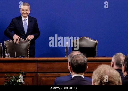 Roma, Italia. 30 maggio 2025. Fabio Panetta, Governatore Banca d'Italia, in occasione della relazione annuale sul 2024 della Banca d'Italia, considerazioni finali del Governatore. Roma, Venerdì 30 maggio 2025 (foto Mauro Scrobogna/LaPresse) Fabio Panetta, Governatore della Banca d'Italia, in occasione della relazione annuale 2024 della Banca d'Italia, considerazioni finali del Governatore. Roma, venerdì 30 2025 maggio. (Foto di Mauro Scrobogna/LaPresse) credito: LaPresse/Alamy Live News Foto Stock