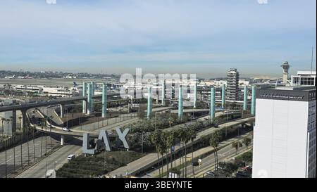 Aeroporto internazionale di Los Angeles, Stati Uniti d'America Foto Stock