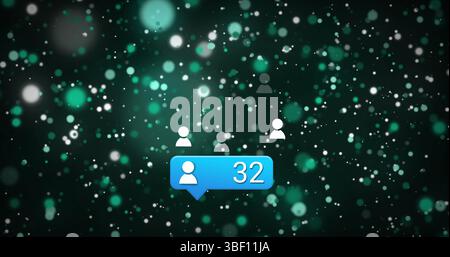 Immagine di macchie bianche sulle icone dei supporti Foto Stock