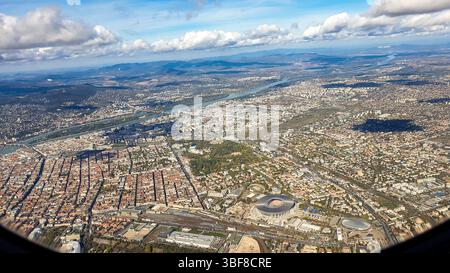 Nuvole sulla città di Roma a ottobre Foto Stock