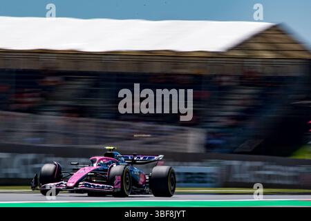 Montmelo, Spagna - 30 maggio 2025, #43 Franco Colapinto (ARG, Alpine), prove libere, Gran Premio di Spagna di F1 Aramco Foto Stock