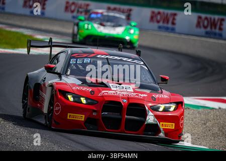 James KELLETT, Pedro EBRAHIM e Charles CLARK alla guida della 992 BMW M4 GT3 EVO del team Paradine Competition durante il 4° round del GT World Challenge Europe by AWS, 31 2025 all'autodromo Nazionale Monza. Crediti: Luca Rossini/e-Mage/Alamy Live News Foto Stock