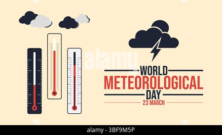 Giornata meteorologica Mondiale: La scienza dietro il nostro clima Illustrazione Vettoriale