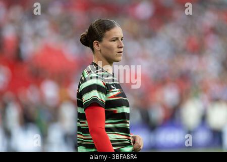 Londra, Regno Unito. 30 maggio 2025. Londra, 30 maggio 2025: Telma Encarnacao (23 Portogallo) durante la partita di calcio UEFA Womens Nations League tra Inghilterra e Portogallo allo stadio di Wembley, 30 maggio 2025, Londra, Inghilterra. (Pedro Soares/SPP) credito: SPP Sport Press Photo. /Alamy Live News Foto Stock