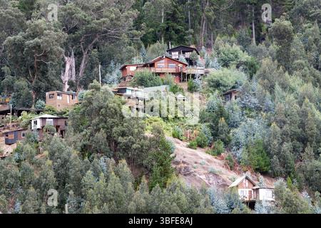 San juan Bautista, isola di Robinson crusoe, cile Foto Stock