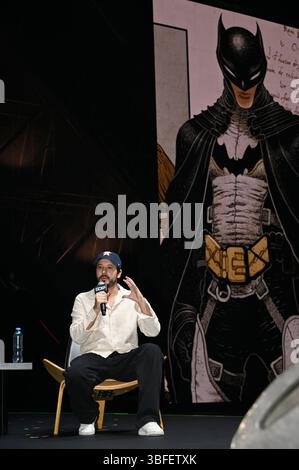 Città del Messico, Messico. 31 maggio 2025. Il regista Rafael nonno parla durante The Batman: Gargoyle of Gotham nell'ambito della 2a edizione di Comic con Experience Mexico 2025 'CCXP' al Centro Banamex. Il 31 maggio 2025 a città del Messico, Messico. (Foto di Carlos Tischler/ Eyepix/Sipa USA) credito: SIPA USA/Alamy Live News Foto Stock