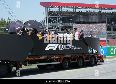 Barcellona, spagnolo. 1 giugno 2025. 01.06.2025, Circuit de Catalunya, Barcellona, Formula 1 Aramco Gran Premio di Spagna 2025, nella foto driver sfilata credito: dpa/Alamy Live News Foto Stock