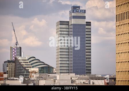 La torre CIS Skyline di Manchester ha dismesso l'ex blocco di uffici assicurativi coop Foto Stock
