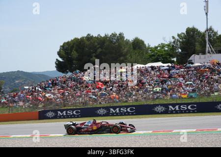 Barcellona, spagnolo. 1 giugno 2025. 01.06.2025, Circuit de Catalunya, Barcellona, Formula 1 Aramco Gran Premio di Spagna 2025, nella foto: Lewis Hamilton (GBR), Scuderia Ferrari HP/dpa/Alamy Live News Foto Stock
