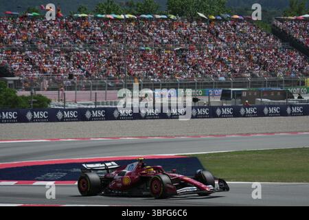 Barcellona, spagnolo. 1 giugno 2025. 01.06.2025, Circuit de Catalunya, Barcellona, Formula 1 Aramco Gran Premio di Spagna 2025, nella foto: Lewis Hamilton (GBR), Scuderia Ferrari HP/dpa/Alamy Live News Foto Stock