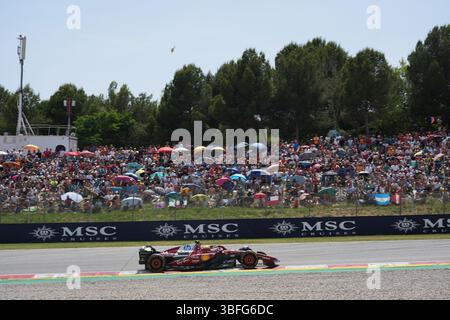 Barcellona, spagnolo. 1 giugno 2025. 01.06.2025, Circuit de Catalunya, Barcellona, Formula 1 Aramco Gran Premio di Spagna 2025, nella foto: Lewis Hamilton (GBR), Scuderia Ferrari HP/dpa/Alamy Live News Foto Stock