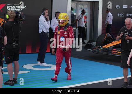 Barcellona, spagnolo. 1 giugno 2025. 01.06.2025, Circuit de Catalunya, Barcellona, Formula 1 Aramco Gran Premio di Spagna 2025, nella foto: Lewis Hamilton (GBR), Scuderia Ferrari HP/dpa/Alamy Live News Foto Stock