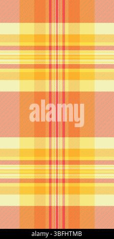 Il tessuto Swatch è caratterizzato da un motivo in tessuto senza cuciture e vecchio stile. Sfondo grafico tartan vettoriale con tavolozza di colori rossi e chiari. Illustrazione Vettoriale