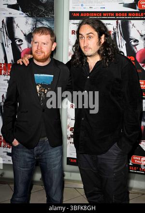 Conor McMahon e Ross Noble alla prima di "Stitches" al Vue Cinema Leicester Square a Londra - 25 ottobre 2012 Foto Stock
