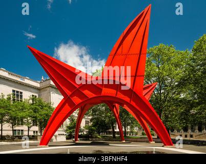 La scultura Stegosaurus Alfred E. Burr Mall   Hartford, Connecticut, Stati Uniti d'America Foto Stock