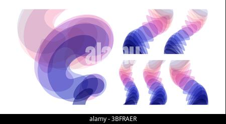 Sfondo astratto. Spirale. illustrazione vettoriale 3d. Design per banner, volantini, poster, copertine o brochure. Illustrazione Vettoriale
