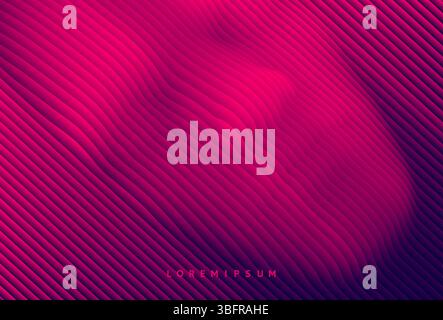 testa umana 3d estrusa dalle linee. Tecnologia Face id. Concetto di intelligenza artificiale. Illustrazione futuristica in stile hi-tech. Mascherina sociale anonima Illustrazione Vettoriale