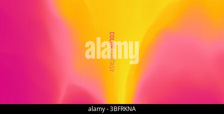 Sfondo astratto con effetto dinamico. Design con gradienti luminosi. Eruzione vulcanica con lava. Fiamma di fuoco in fiamme. Lampo di fulmine. Vettore i Illustrazione Vettoriale