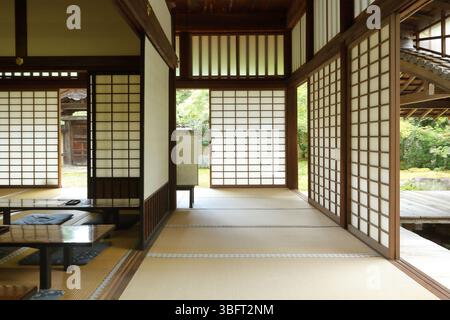 Interni tradizionali giapponesi a Kyoto Foto Stock