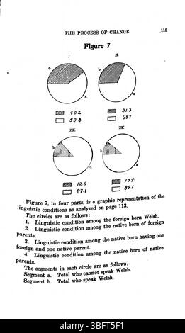 Questa sezione dello studio del reverendo Daniel Jenkins Williams del 1913, "Welsh of Columbus, Ohio", esplora la trasformazione religiosa, sociale e culturale della comunità durante il loro insediamento in città. Williams, ex ministro, ha conseguito un dottorato di ricerca presso l'Ohio State University nel 1914. Foto Stock