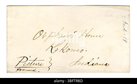 L'Indiana Charities Collection di 1876 rapporti su istituzioni di beneficenza private per donne e orfani in Indiana, come compilato dal Ladies Centennial Committee per la Centennial International Exposition tenutasi a Philadelphia. Foto Stock