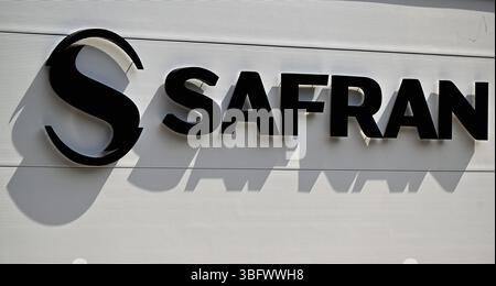 Marchin, Belgio. 3 giugno 2025. L'inaugurazione di Safran Blades, il nuovo stabilimento Safran Aero Boosters 4,0 specializzato nella produzione di pale per motori aerei, a Marchin, martedì 03 giugno 2025. BELGA PHOTO ERIC LALMAND credito: Belga News Agency/Alamy Live News Foto Stock