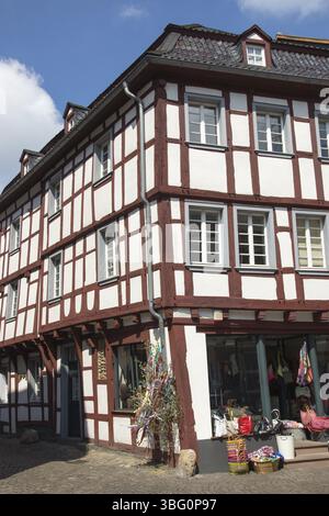 Veduta della città di Bad Muenstereifel, Germania, Europa Foto Stock