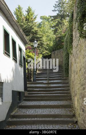 Veduta della città di Bad Muenstereifel, Germania, Europa Foto Stock