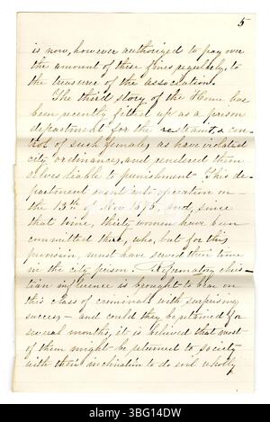 L'Indiana Charities Collection del 1876 è composta da rapporti del Ladies Centennial Committee of Indiana, che documentano varie case di beneficenza per bambini e donne, non associate alla legislatura statale. Questi rapporti sono stati presentati per l'esposizione del Centenario di Filadelfia, tra cui istituzioni come la casa degli orfani protestanti tedeschi e la casa di Indianapolis per le donne amichevoli. Foto Stock