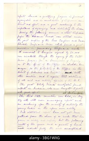 Questo rapporto del 1876 della Indiana Charities Collection documenta le istituzioni caritatevoli in tutto l'Indiana, come la casa di Indianapolis per donne amichevoli e la casa degli orfani protestanti tedeschi. Questi rapporti sono stati creati dal Ladies Centennial Committee per la Centennial Exposition di Philadelphia. Foto Stock