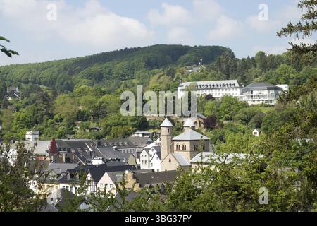 Vista città Bad Muenstereifel, Germania, Europa Foto Stock