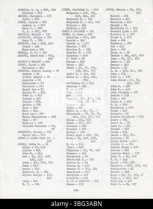 Questo indice fornisce un elenco completo dei nomi trovati nella storia in due volumi di Brister di Newark e Licking County, Ohio. L'opera è stata pubblicata nel 1980, offrendo approfondimenti sulla storia locale e sulla genealogia della regione. Foto Stock