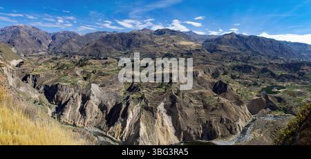 Il Canion del Colca nelle Ande peruviane Foto Stock