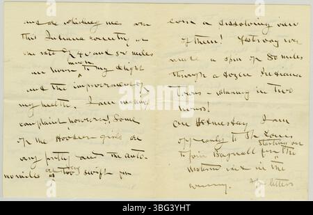 Una lettera di William Jackson Armstrong a Charles B. Galbreath datata 27 aprile 1906. Armstrong scrive da Terra Haute, Indiana, riflettendo sulla sua salute e sulle sue esperienze, con riferimenti al suo lavoro passato come ispettore e attivista politico. Foto Stock