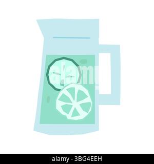 Cartoni animati cartoni animati cartoni animati con cartoni animati e limone Illustrazione Vettoriale