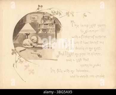 Questa pagina di "An Old Sweetheart of Mine" (1891) presenta un passaggio narrativo che esplora la complessità delle emozioni romantiche e il dolore della separazione. Il testo fornisce informazioni sulle dinamiche sociali ed emotive del tempo. Foto Stock