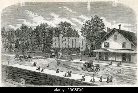 Il Goodale Park fu fondato nel 1851 quando il Dr. Lincoln Goodale decise di devolvere terreni alla città di Columbus per creare un parco pubblico. Foto Stock