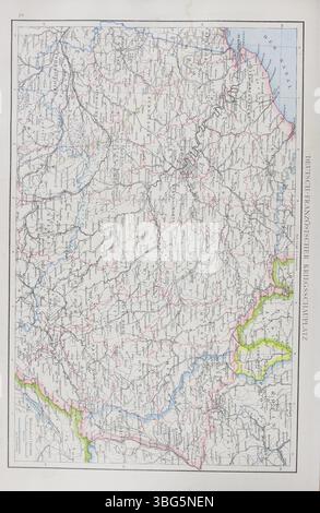 Pagina 60 del 1886 German Historical Hand Atlas di G. Droysen presenta mappe che mostrano divisioni geopolitiche e dati storici. Foto Stock