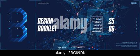 Sfondo plexus per banner, brochure, opuscoli, volantini e web design Illustrazione Vettoriale